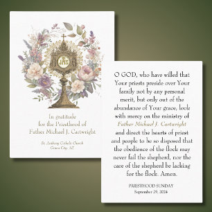 PRIESTHOOD SUNDAS CARTES DE PRIÈRE PERSONNALISÉES