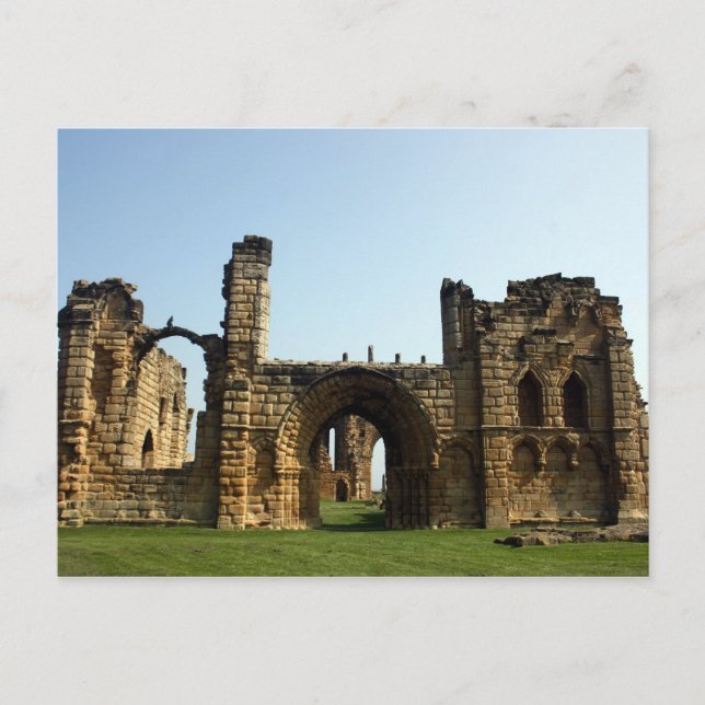 Prieuré de Tynemouth, Carte postale anglaise (Devant)