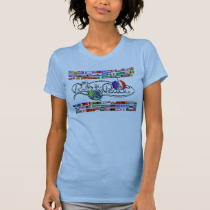 Priez pour le T-shirt de la femme de paix