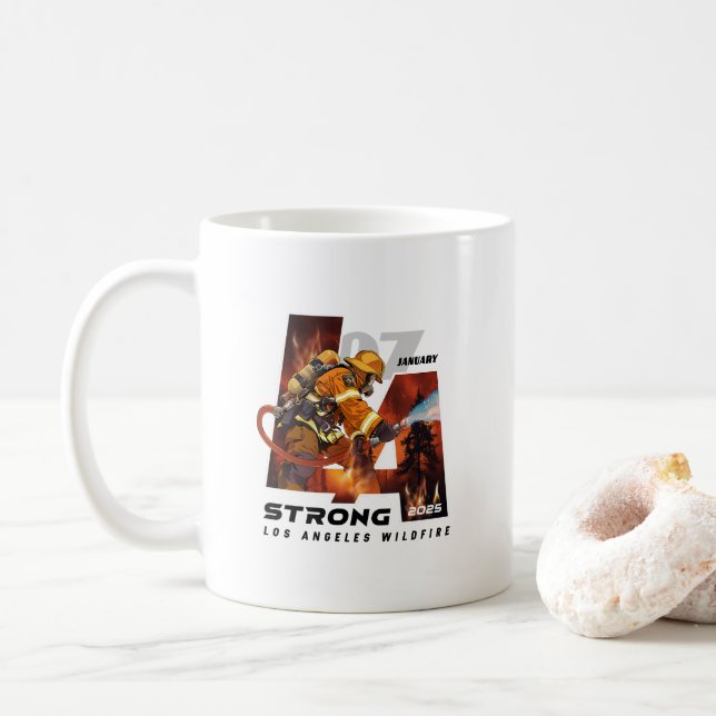 Priez pour Los Angeles | 11# Mug classique (Avec donut)