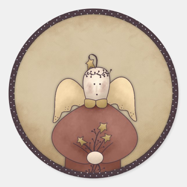 Prim Angel Vacances Noël Joli Stickers (Devant)