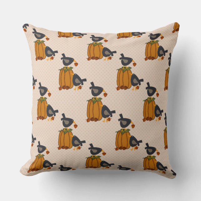 Prim Crows et Coussin Citrouille (Recto)