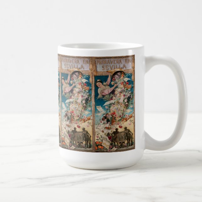 "Primavera en Sevilla" Tasses d'art vintage (Droite)