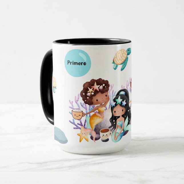 Primero Pan Y Cafesito Sirenas Mug (Devant gauche)