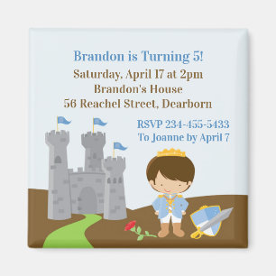 Prince Anniversaire de fête Magnet