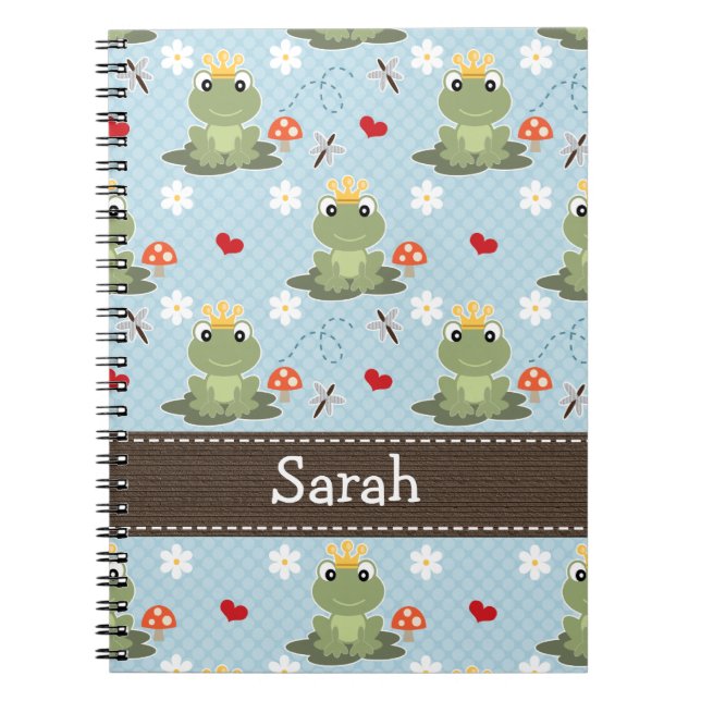 Prince Charming Frog Spiral Carnet Journal (Devant)