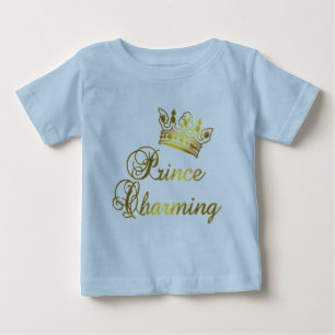 Prince Charming in Gold T-shirt pour bébé ou adult