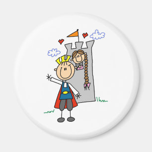 Prince Charming Secourt Rapunzel Magnet