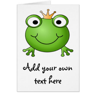 Prince de grenouille. Grenouille heureuse