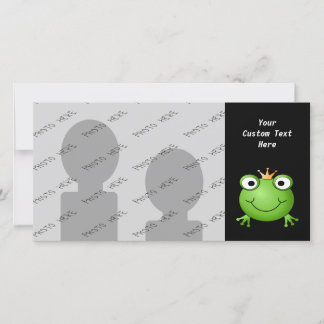 Prince des grenouilles. Grenouille souriante avec 