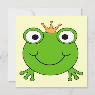 Prince des grenouilles. Grenouille souriante avec