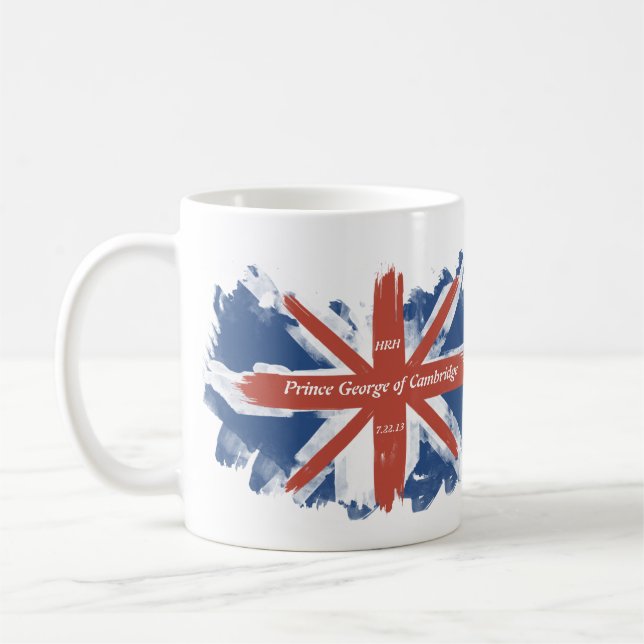 Prince George de tasse de souvenir de Cambridge (Gauche)