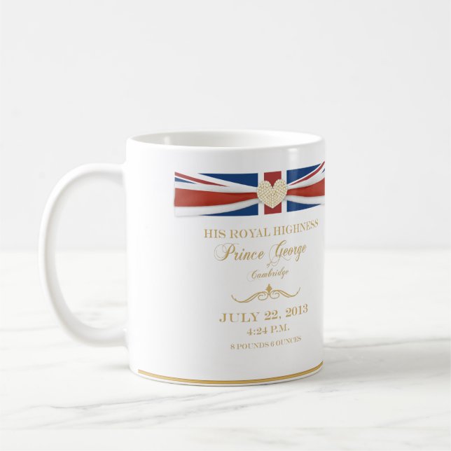 Prince George de tasse de souvenir de Cambridge (Gauche)