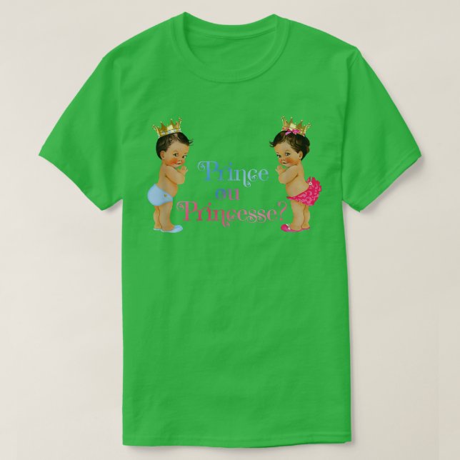Prince ou Princesse Baby Genre Reveal T-shirt (Design devant)