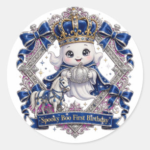 Prince Spooky Boo Autocollant Bleu Royal