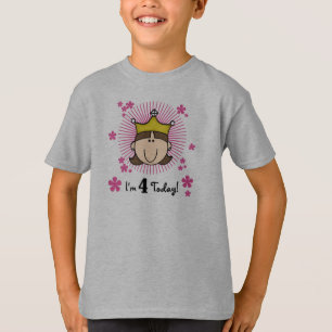 Princess 4th Birthday Tshirts et cadeaux