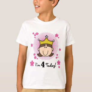 Princess 4th Birthday Tshirts et cadeaux