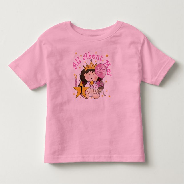 Princess All About Me 1st Birthday Tshirts (Devant)