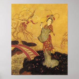 Princess Badoura by Edmund Dulac Poster