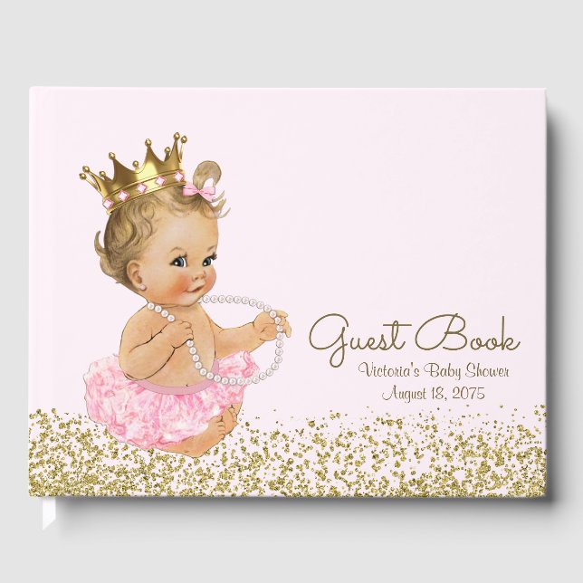 Princess Ballerina Baby shower Livre d'or (Recto)