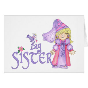Princess Big Sister Blank Card