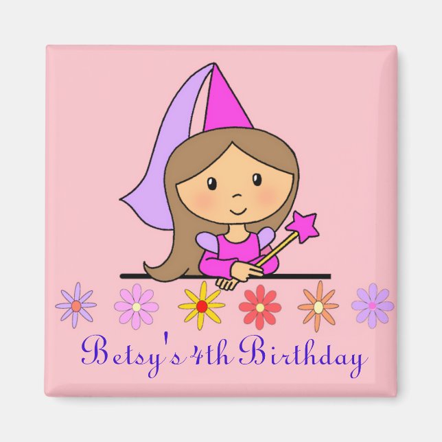 Princess Birthday Magnet (Devant)
