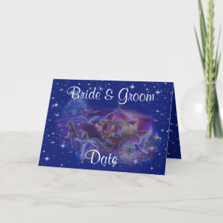 Princess Carriage Thème Mariage Invitations