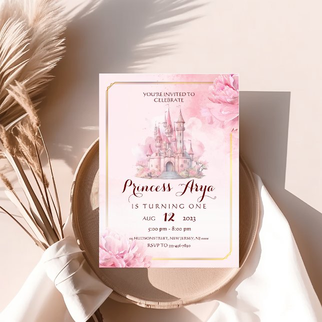Princess Castle Invitation d'anniversaire (Créateur téléchargé)