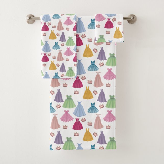 Princess Dresses Fairytale Girl Salle de bain Déco (En situation)