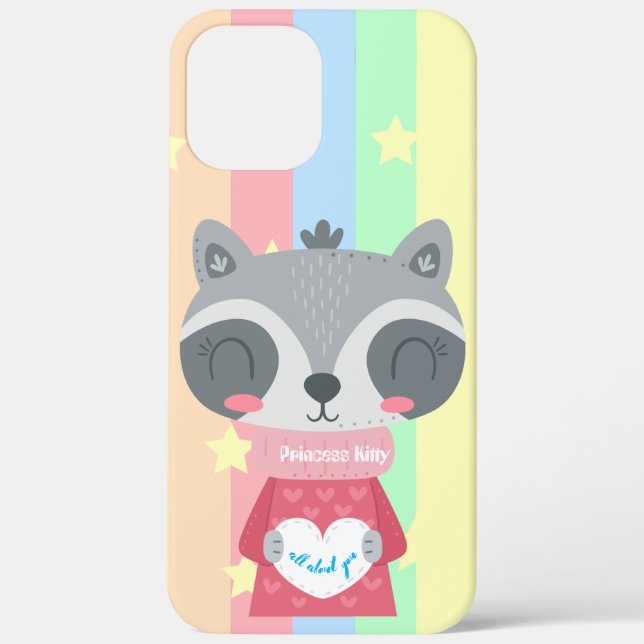Princess Kitty iPhone 12 Pro Max Coque (Verso)