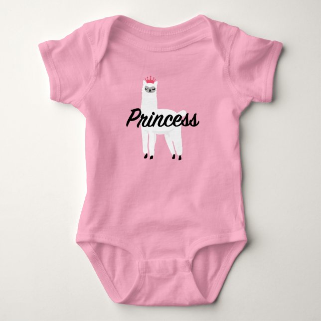 Princess Lama Design - Body bébé en jersey (Devant)