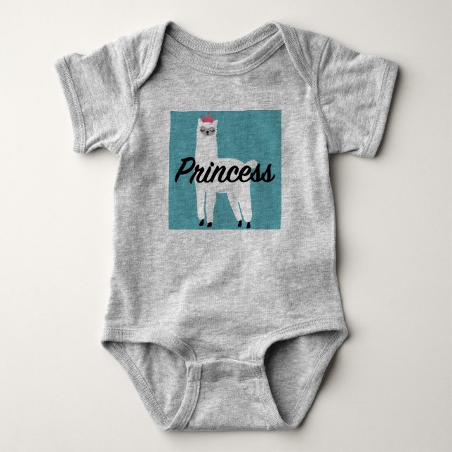 Princess Lama Design - Body bébé en jersey (Devant)