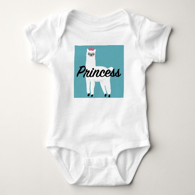 Princess Lama Design - Body bébé en jersey (Devant)