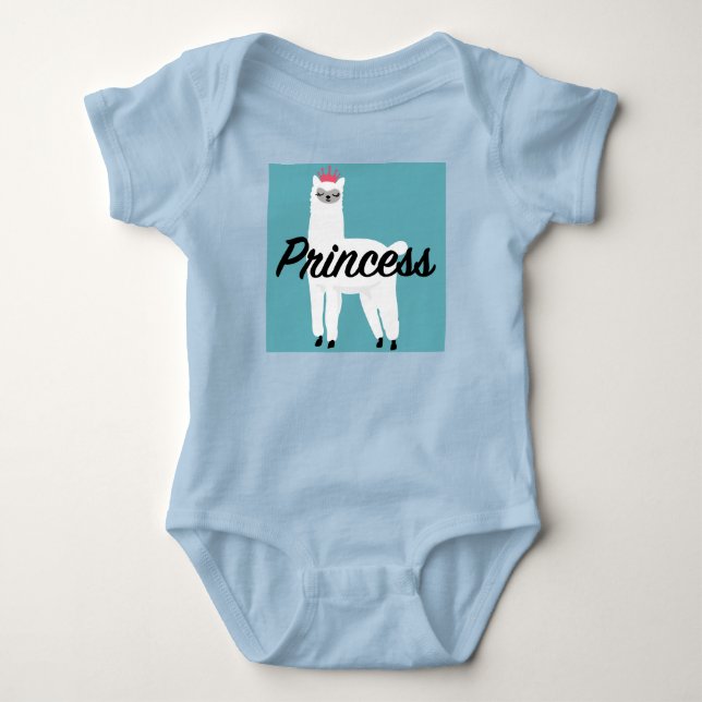 Princess Lama Design - Body bébé en jersey (Devant)