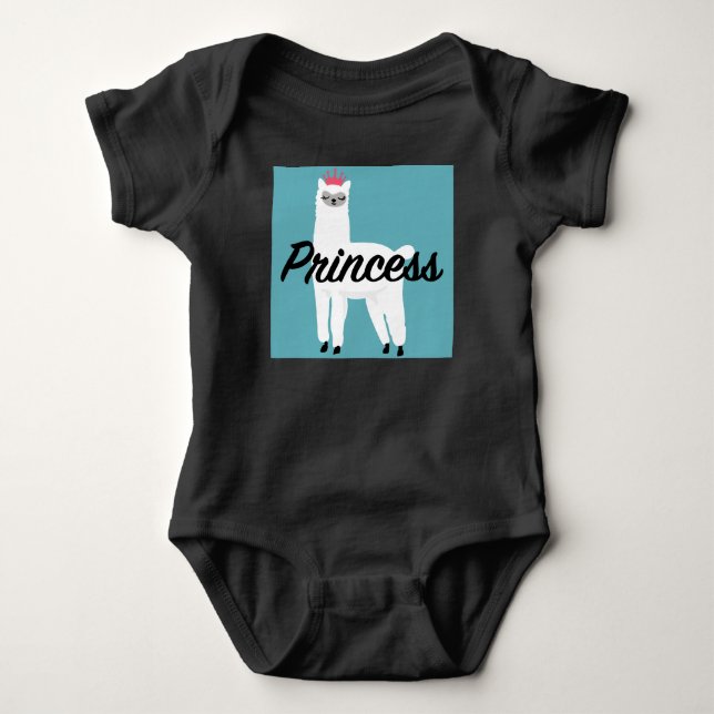 Princess Lama Design - Body bébé en jersey (Devant)