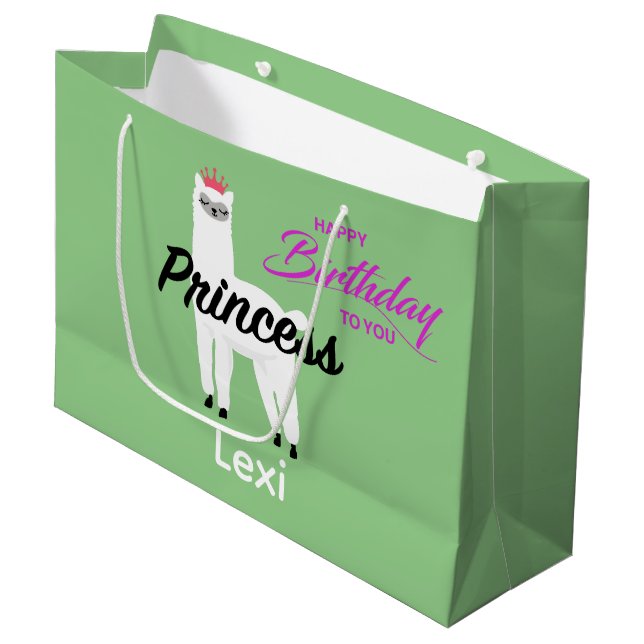 Princess Lama Design - Sac cadeau - Grand (Devant Angle)