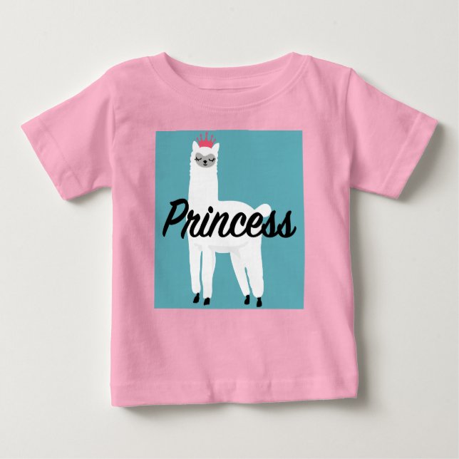 Princess Lama Design - T-shirt Baby Fine Jersey (Devant)