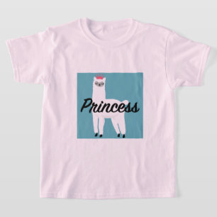Princess Lama Design - T-shirt de base pour filles