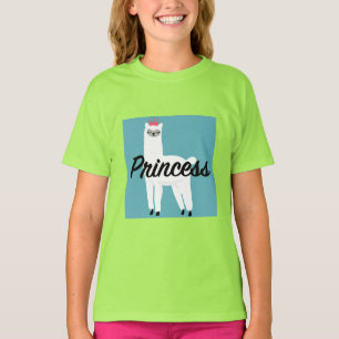 Princess Lama Design - T-shirt de base pour filles