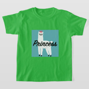 Princess Lama Design - T-shirt de base pour filles