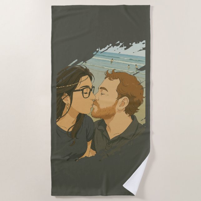 Princess love serviette de plage (Devant)