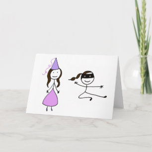 Princess Ninja Carte d'anniversaire