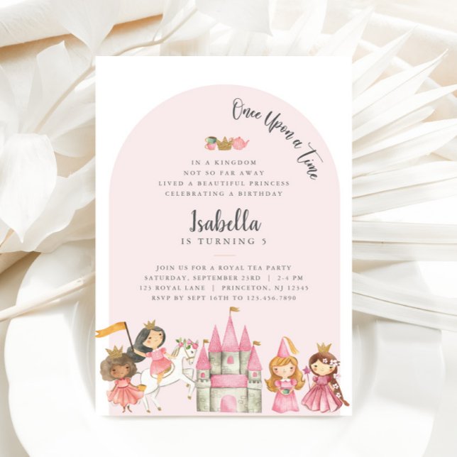Princess Tea Party Invitation Anniversaire (Princess Tea Party Invitation)