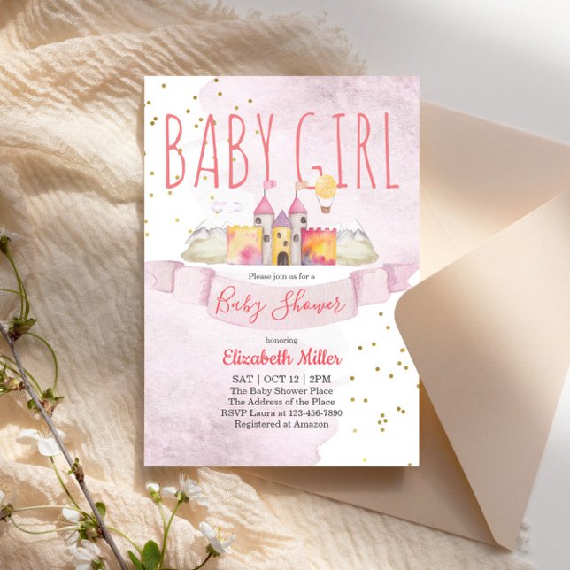 Princess Thème Baby shower Invitation (Créateur téléchargé)