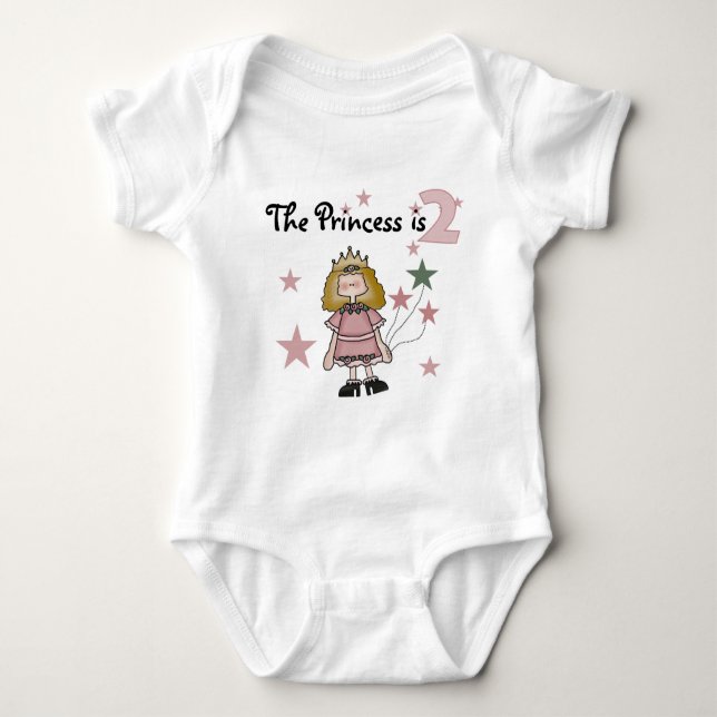 Princesse 2e Anniversaire Tshirts et cadeaux (Devant)
