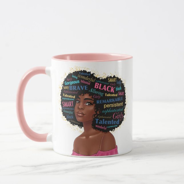 Princesse afro-américaine 11 oz Mug (Gauche)