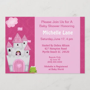 Princesse Baby Shower Invitations