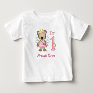 Princesse Bear 1er anniversaire T-shirt bébé