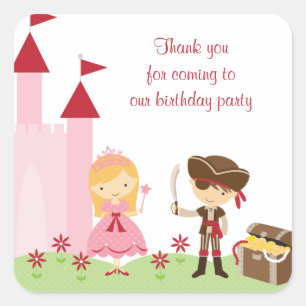 Princesse Blonde mignonne et Stickers PIrate