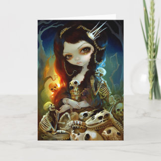 "Princesse carte de voeux d'os"